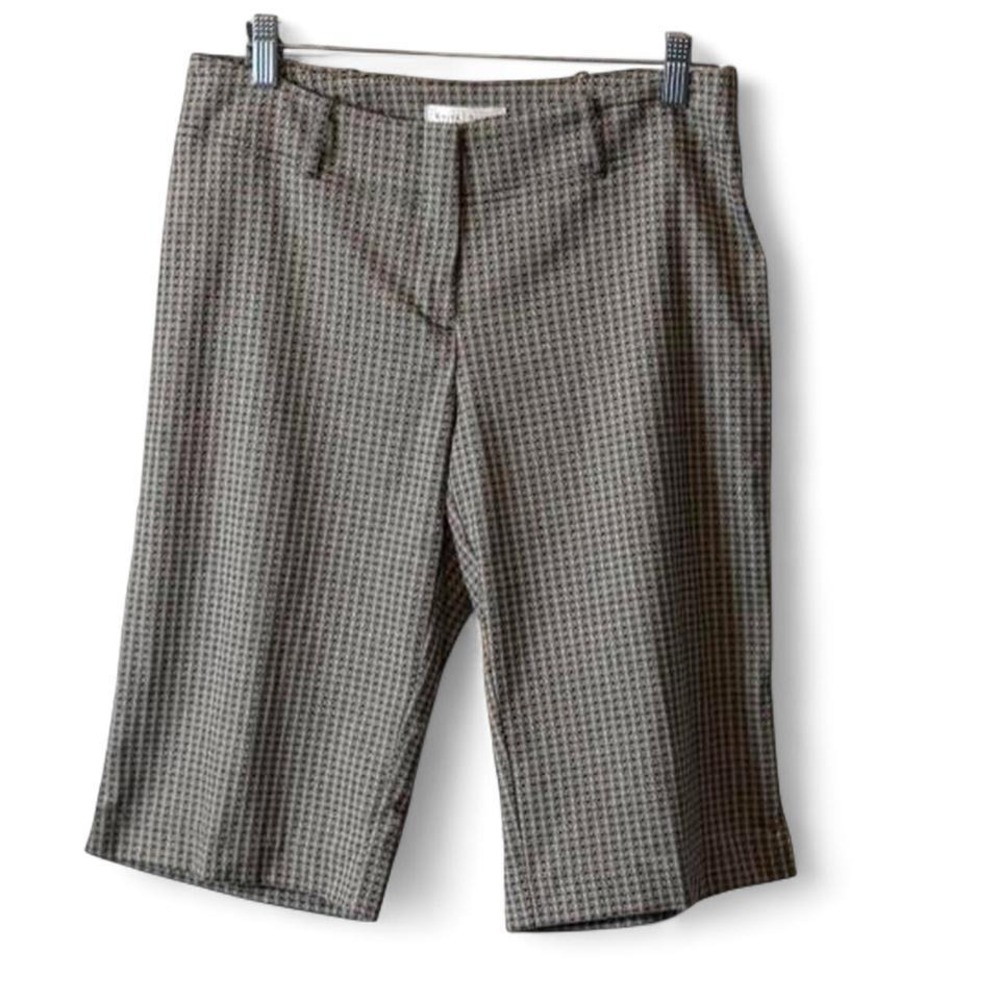Vintage 90s White House Black Market Plaid Bermuda Shorts, Women's Size 8